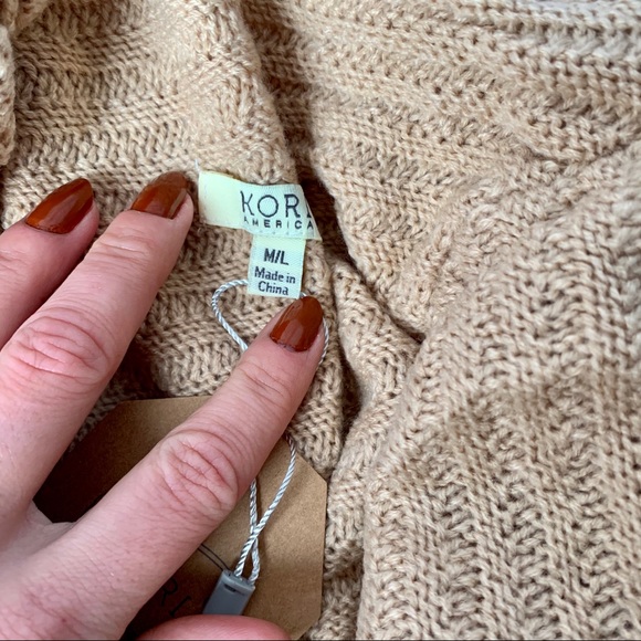 NWT Kori Camel Draped Cardigan - Picture 9 of 10